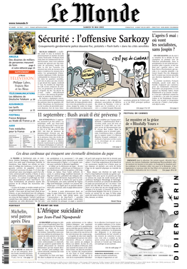 LE MONDE/PAGES&lt;UNE&gt;