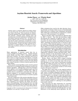Anytime Heuristic Search: Frameworks and Algorithms