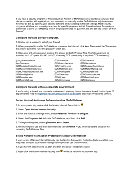 Configure Firewalls on Your Computer. Configure Firewalls Within A