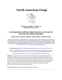 Pacific Northwest Fungi Project