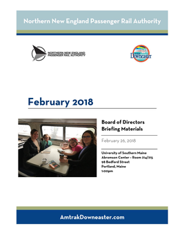 February 2018 Board Briefing Materials