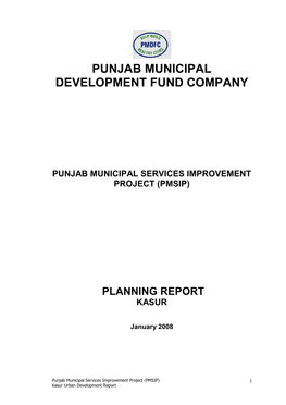 Planning Report Kasur