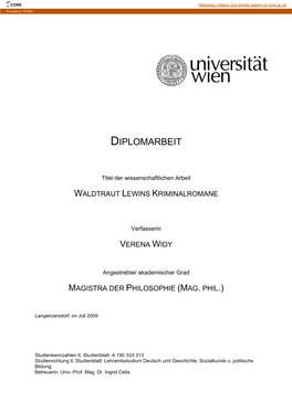 Diplomarbeit