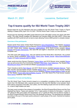 World Team Trophy 2021