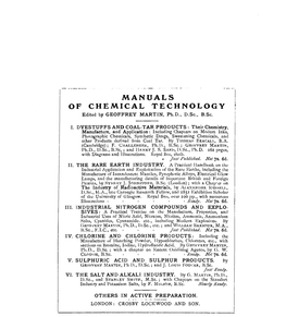 Industrial Nitrogen Compounds and Explosives