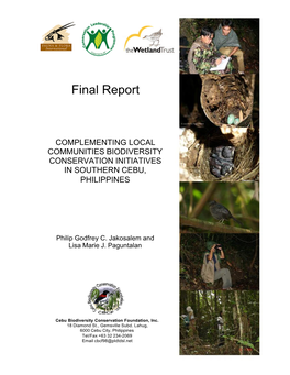 Siloy Project 07 CLP Final Report Cebu, Philippines