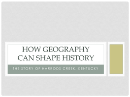 How Geography Can Shape History in Pdf Format