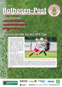 Generalprobe Für Den VFV-Cup Niederlage in Letzter Minute Rothosen-Fan-Artikel Abverkauf Das Brandneue FCD-App Ist Da! STATISTIK UND AUSBLICK