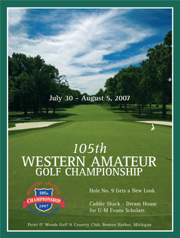 105Th WESTERN AMATEUR GOLF CHAMPIONSHIP