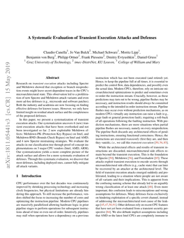 A Systematic Evaluation of Transient Execution Attacks and Defenses