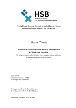 Master Thesis