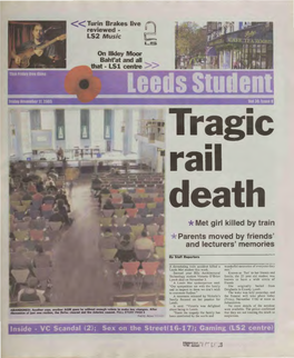 Tragic Rail Death * Met Girl Killed by Train Parents Moved by Friends' and Lecturers' Memories