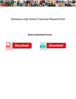 Damascus High School Transcript Request Form
