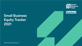 Small Business Equity Tracker 2021 Report