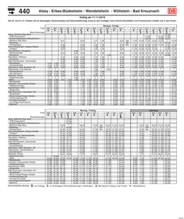 440 Alzey - Erbes-Büdesheim - Wendelsheim - Wöllstein - Bad Kreuznach Gültig Ab 11.11.2019 Am 24