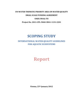 Scoping Study Final Report