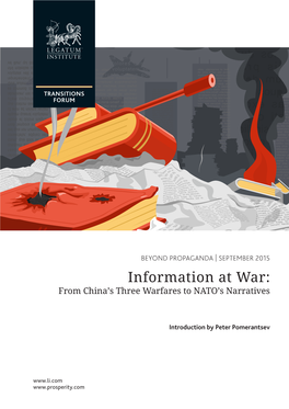 Information at War: from China's Three Warfares to NATO's Narratives