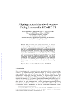 Aligning an Administrative Procedure Coding System with SNOMED CT