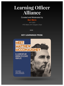 YPO Matthew Mcconaughey January 2021