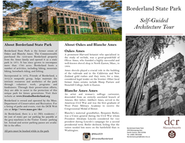 Borderland State Park Self-Guided Architecture Tour