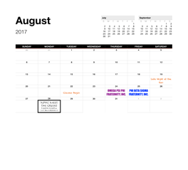 NPHC Calendar