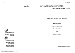 International Centre for Theoretical Physics