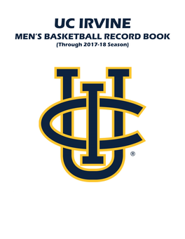 UC Irvine Men's Basketball Record Book