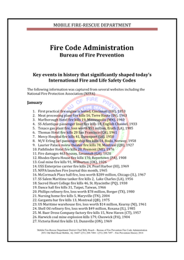 Fire Prevention History 2014