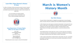 March Is Women's History Month