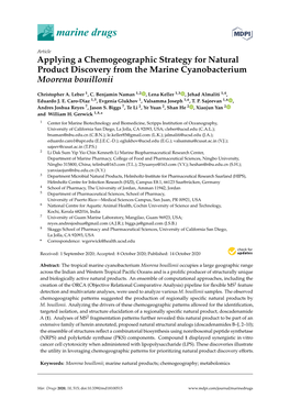 Applying a Chemogeographic Strategy for Natural Product Discovery from the Marine Cyanobacterium Moorena Bouillonii
