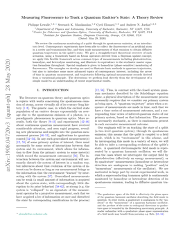 Measuring Fluorescence to Track a Quantum Emitter's State: a Theory