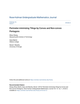 Perimeter-Minimizing Tilings by Convex and Non-Convex Pentagons