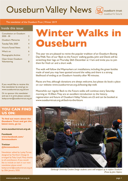 Winter Walks in Ouseburn