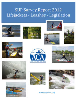 SUP Survey Report 2012 Lifejackets