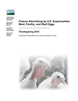 Feature Advertising by U.S. Supermarkets Meat, Poultry, And