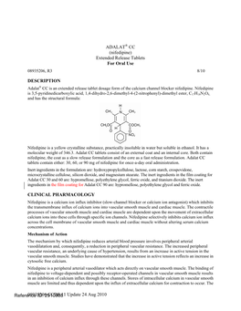 Adalat CC (Nifedipine)