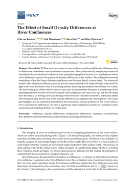 The Effect of Small Density Differences at River Confluences