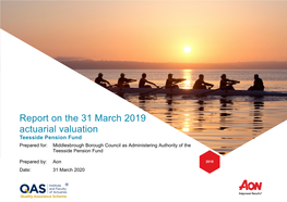 Report on the 31 March 2019 Actuarial Valuation