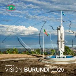 Vision Burundi 2025 Vision Burundi Vision Burundi