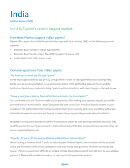 India Is Flywire's Second Largest Market