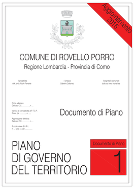 Documento Di Piano Elenco Elaborati