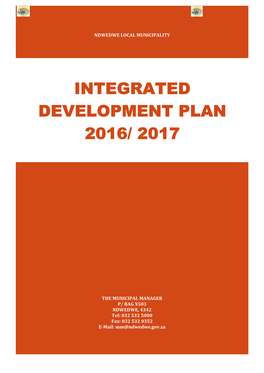 Integrated Development Plan 2016/ 2017