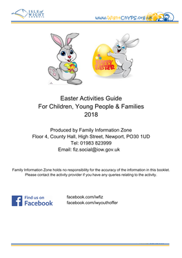 Easter Activities Guide for Children, Young People & Families 2018