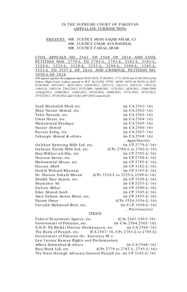 In the Supreme Court of Pakistan (Appellate Jurisdiction)