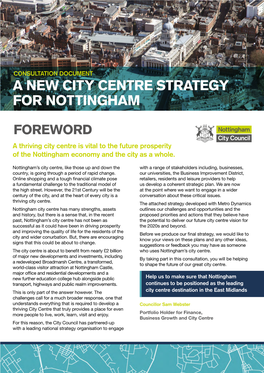 A New City Centre Strategy for Nottingham