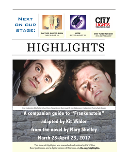 Frankenstein (Max Tachis, Left) and Henry Clerval (Jeremy Ryan) Create Life from Lifelessness in Frankenstein