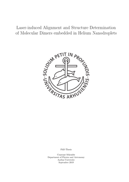 Laser-Induced Alignment and Structure Determination of Molecular Dimers Embedded in Helium Nanodroplets