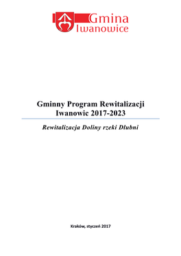 Gminny Program Rewitalizacji Iwanowic 2017-2023