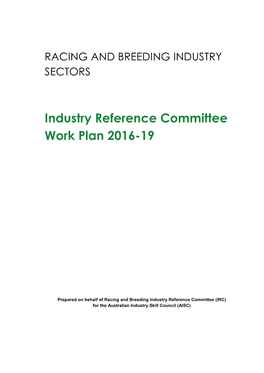 Racing and Breeding Industry Sectors