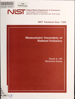 Measurement Uncertainty of Radiated Emissions